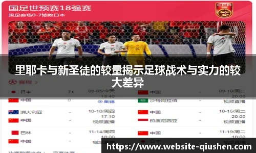 里耶卡与新圣徒的较量揭示足球战术与实力的较大差异